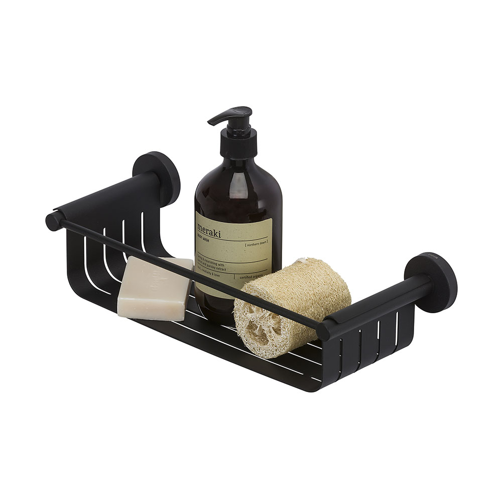 Αξεσουάρ Μπάνιου 24home - ΣΗΜΑΝΤΙΚΟ: Σε περίπτωση διαφοράς τιμής από το κατάστημα ισχύει παντα και μόνο η τιμή του καταστήματος Ράφι Επιτοίχιο Ανοξείδωτο 36,5x13,7x9εκ. Boston Black T