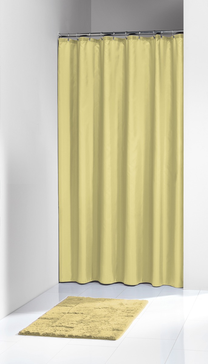 sealskin Κουρτίνα Μπάνιου Αδιάβροχη Πλαστική 180x200εκ. Κίτρινη Granada Sealskin 217001341 (Υλικό: Πλαστικό, Χρώμα: Κίτρινο ) - sealskin - sl-217001341