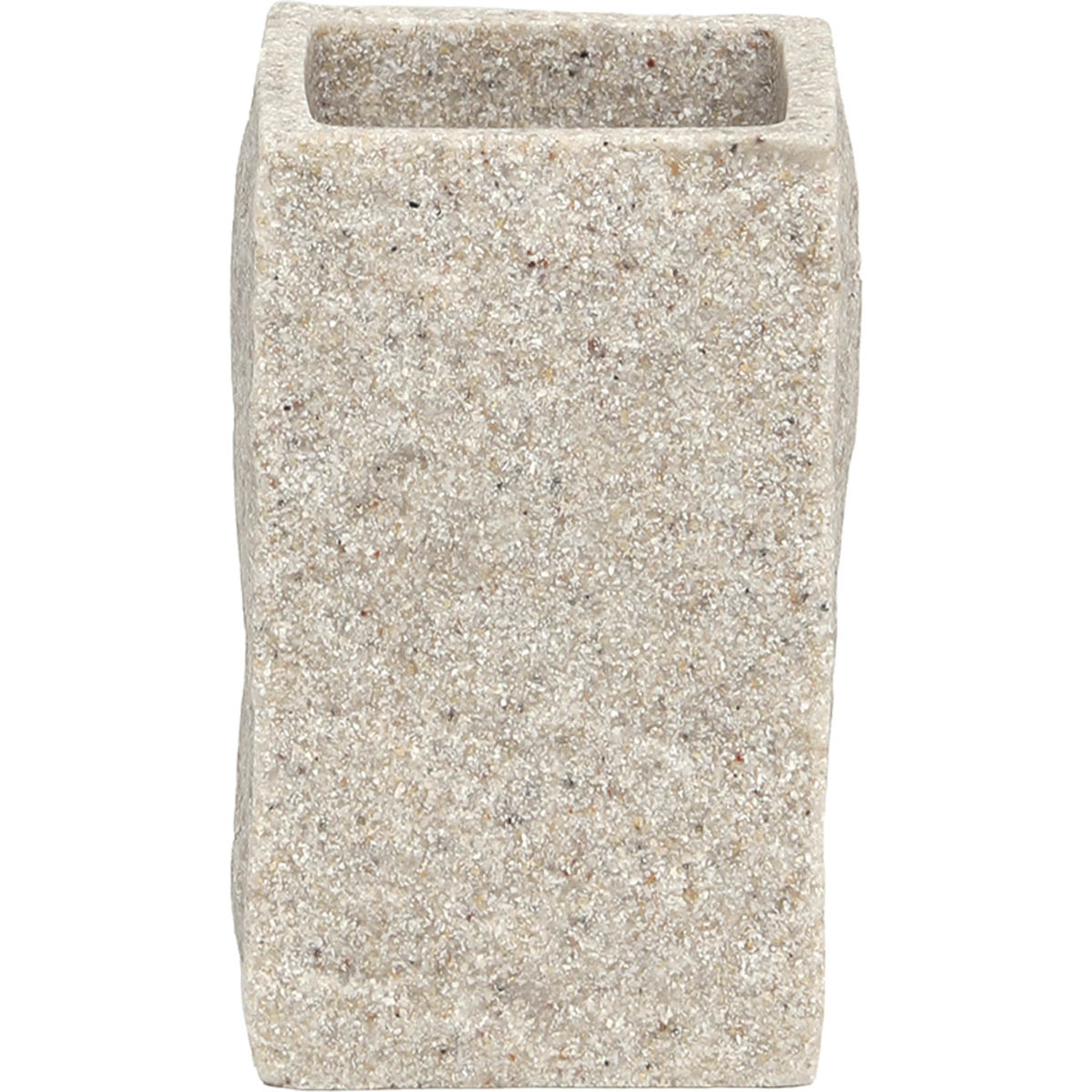 Αξεσουάρ Μπάνιου 24home - ΣΗΜΑΝΤΙΚΟ: Σε περίπτωση διαφοράς τιμής από το κατάστημα ισχύει παντα και μόνο η τιμή του καταστήματος Ποτηροθήκη Polyresin Μπεζ 6,5x6,5x10,5εκ. MRShome DS-88