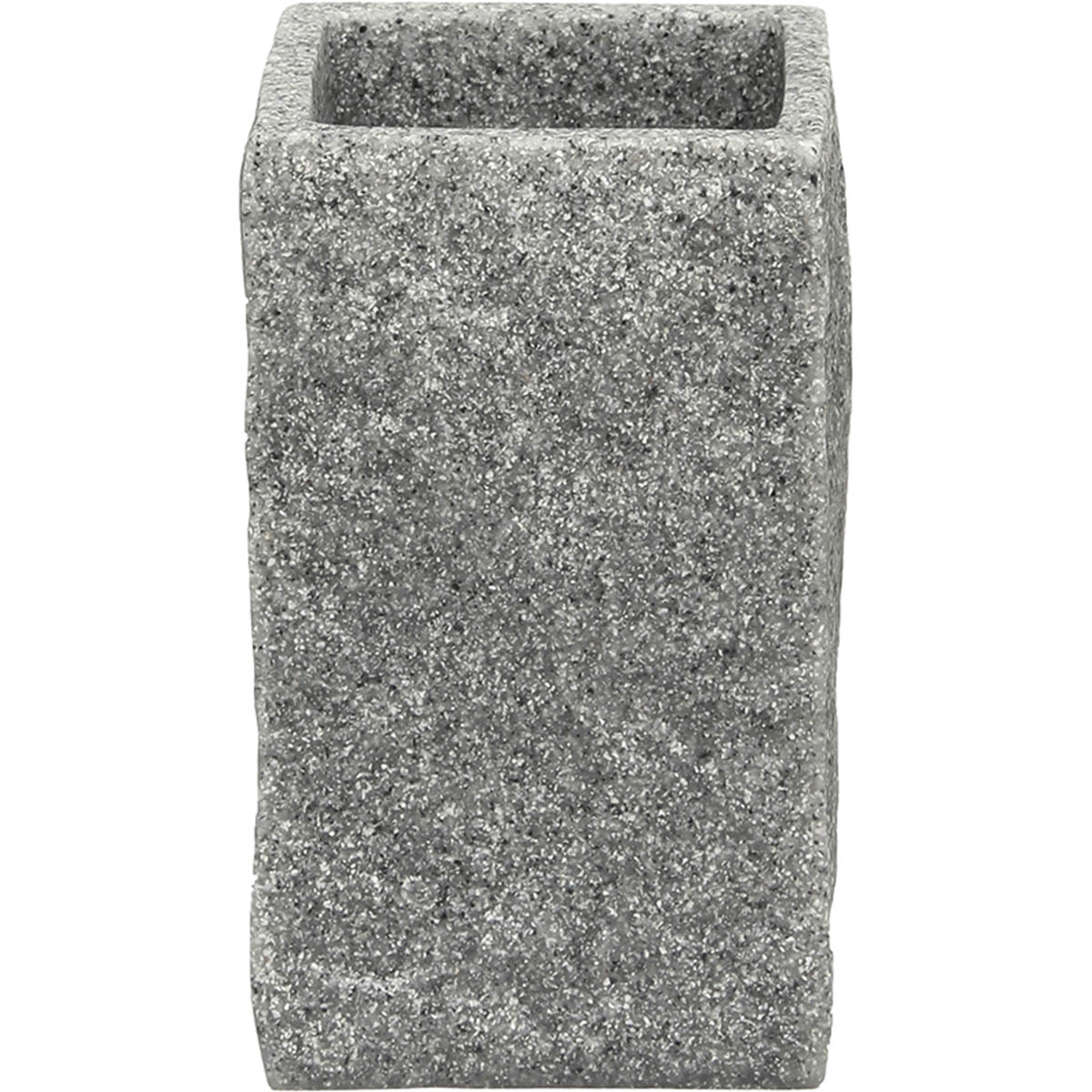 Αξεσουάρ Μπάνιου 24home - ΣΗΜΑΝΤΙΚΟ: Σε περίπτωση διαφοράς τιμής από το κατάστημα ισχύει παντα και μόνο η τιμή του καταστήματος Ποτηροθήκη Polyresin Γκρι 6,5x6,5x10,5εκ. MRShome DS-88