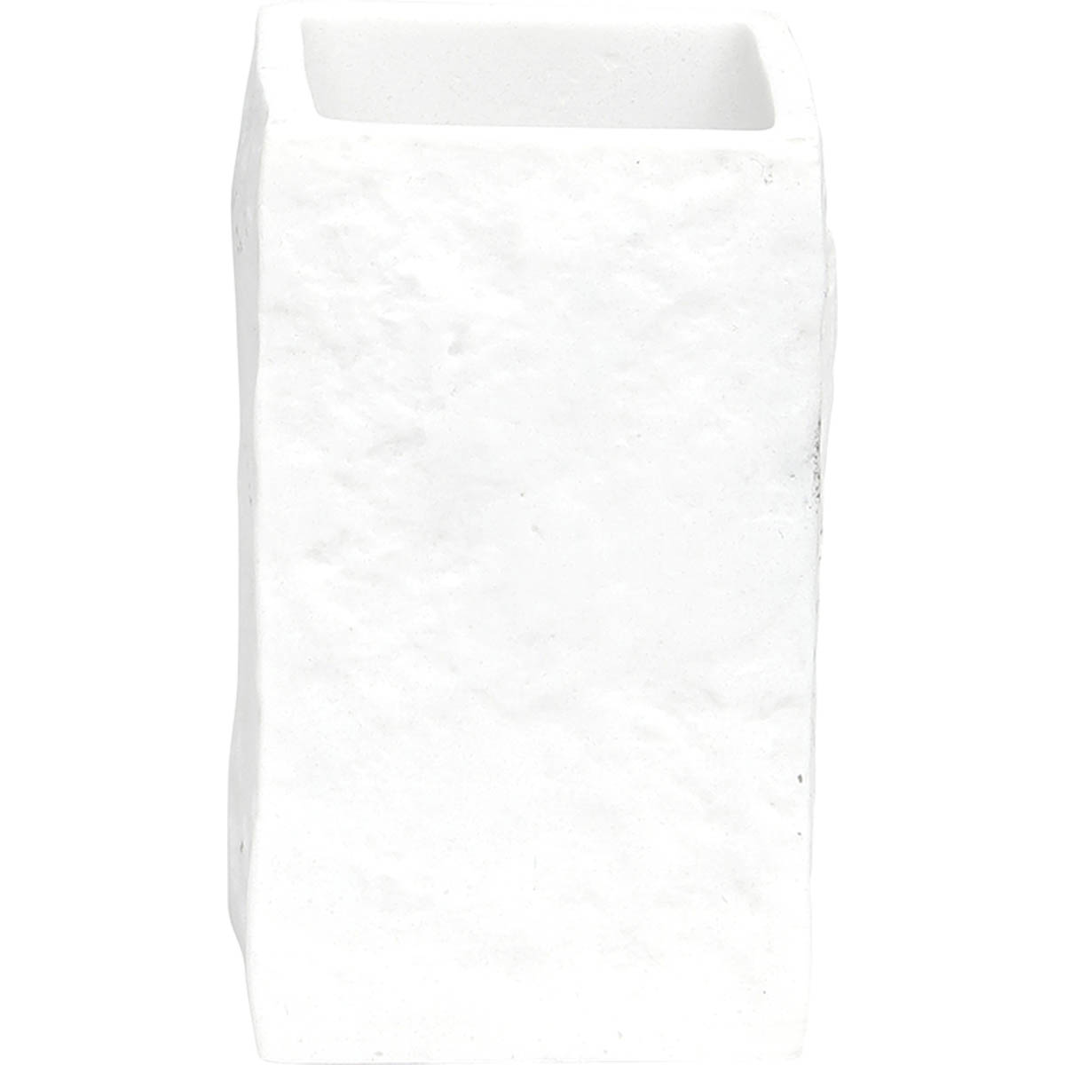 Αξεσουάρ Μπάνιου 24home - ΣΗΜΑΝΤΙΚΟ: Σε περίπτωση διαφοράς τιμής από το κατάστημα ισχύει παντα και μόνο η τιμή του καταστήματος Ποτηροθήκη Polyresin Λευκή 7x7x10εκ. MRShome DS-8894L07