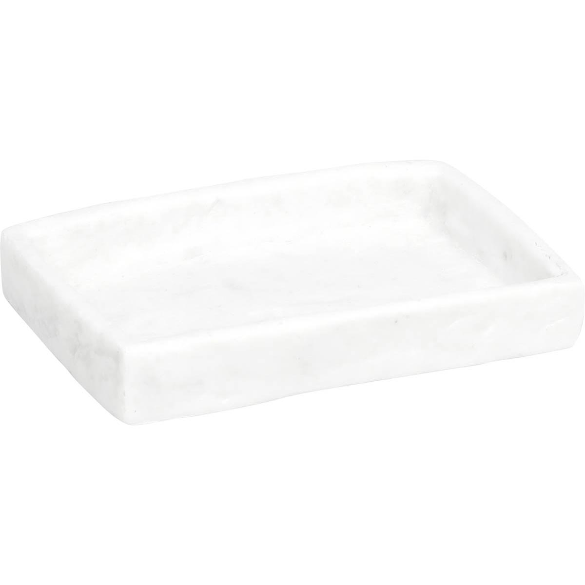Αξεσουάρ Μπάνιου 24home - ΣΗΜΑΝΤΙΚΟ: Σε περίπτωση διαφοράς τιμής από το κατάστημα ισχύει παντα και μόνο η τιμή του καταστήματος Σαπουνοθήκη Polyresin Λευκή 9x12,5x2εκ. MRShome DS-8880