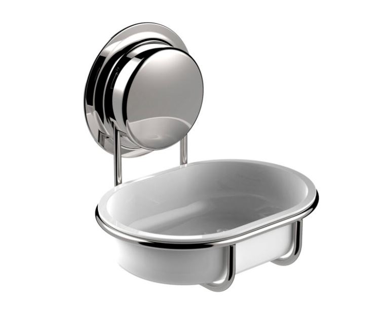 Σαπουνοθήκη Επιτοίχια Με Βεντούζα 10x12,4x11εκ. Chrome Sealskin Elementals 66362360118 (Υλικό: Ανοξείδωτο, Χρώμα: Chrome) - sealskin - sl-66362360118
