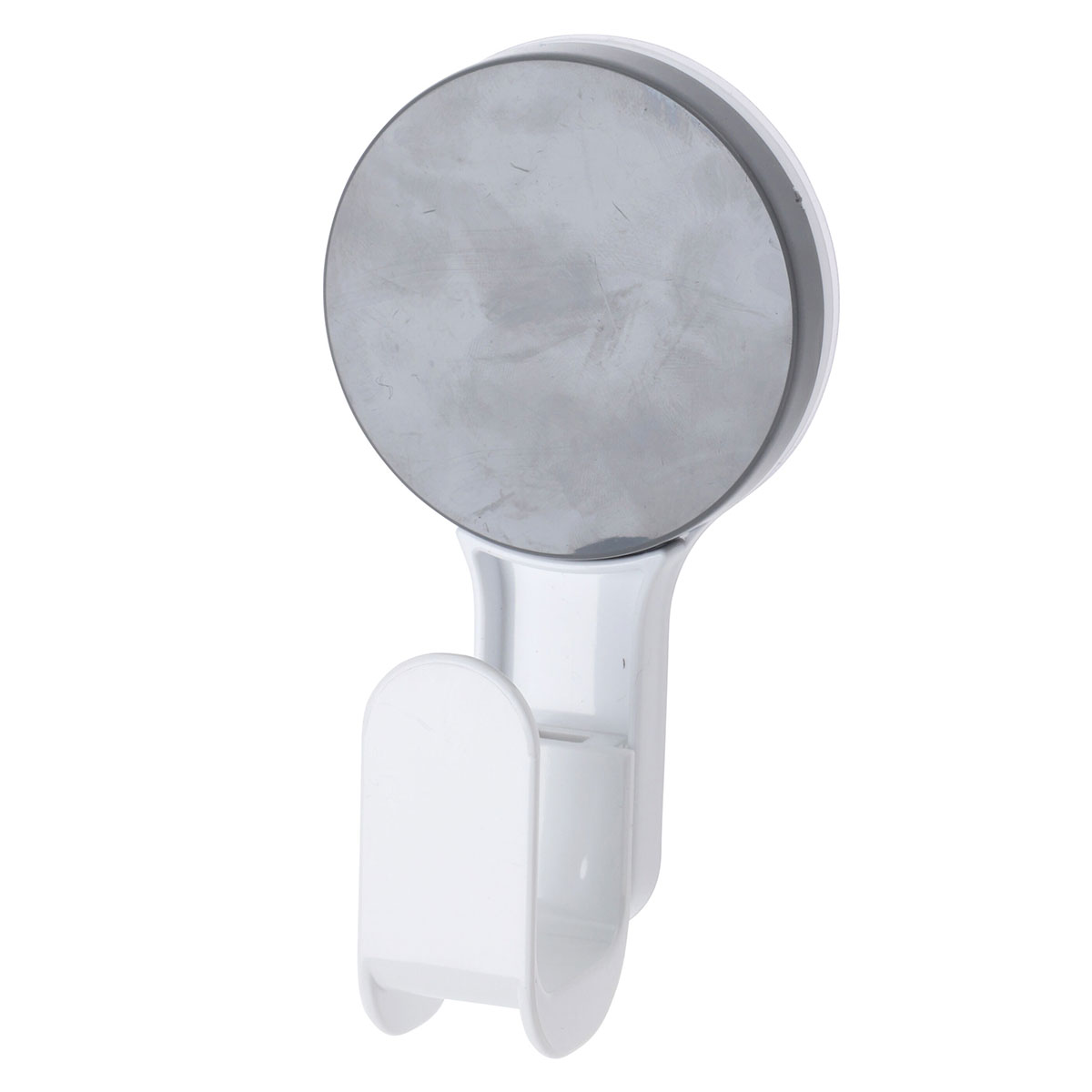 Άγκιστρο ABS Με Βεντούζα 6,5x4,5x12,5εκ. White-Grey Knob MRShome 0082000 (Υλικό: ABS, Χρώμα: Λευκό) - MRS HOME - sl-DF-0082000
