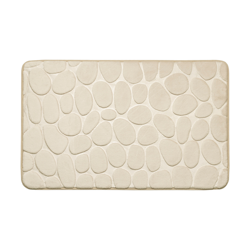 Ταπέτο Μπάνιο Polyester 50x80εκ. Μπεζ MRShome AWD02161142 (Ύφασμα: Polyester, Χρώμα: Μπεζ) - MRS HOME - sl-AWD02161142