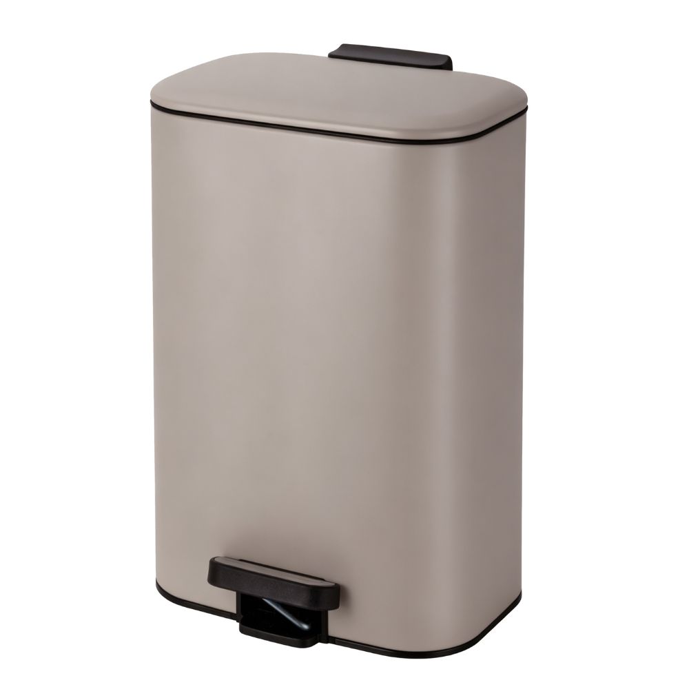 Κάδος Soft Close Μεταλλικός 30L Μπεζ Ματ 36,5x25x54εκ. MRShome DS-8848000 (Υλικό: Μεταλλικό, Χρώμα: Μπεζ) - MRS HOME - sl-DS-8848000