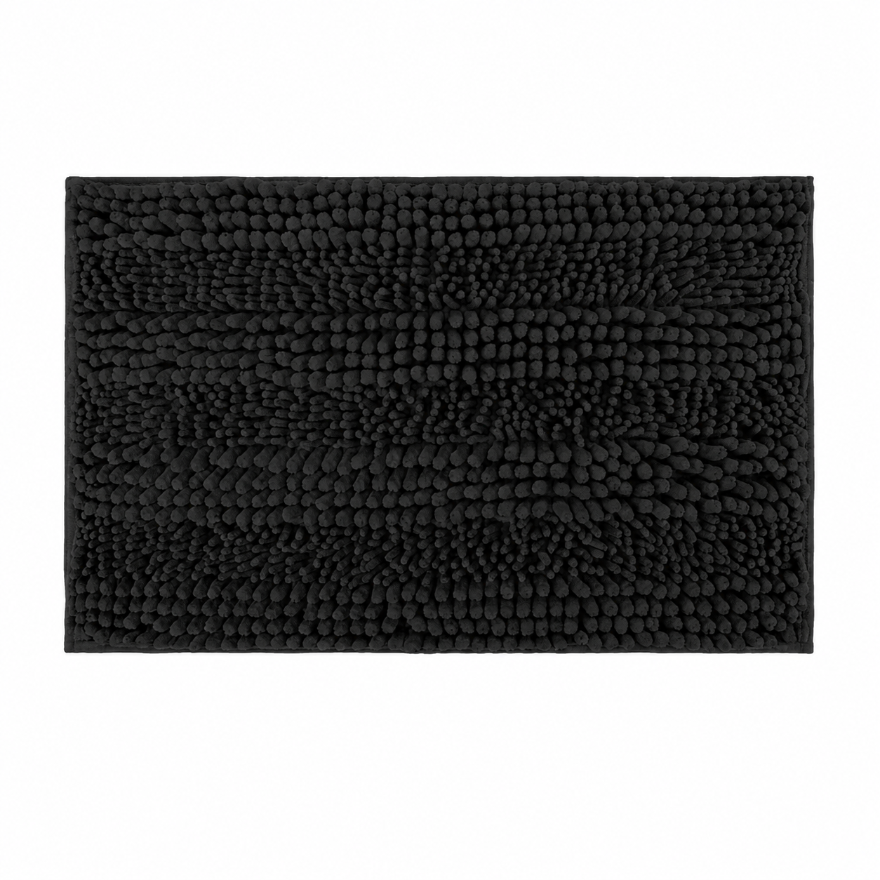 Ταπέτο Μπάνιου Chenille 45x70εκ. Μαύρο MRShome DC-023001 (Ύφασμα: Chenille, Χρώμα: Μαύρο) - MRS HOME - sl-DC-023001