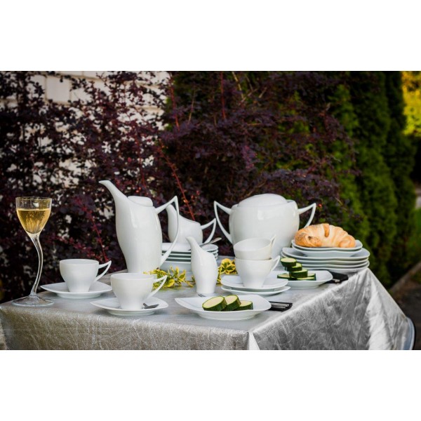 Σετ Τσαγιού 9τμχ Πορσελάνης Tric White CRYSPO TRIO 35.0