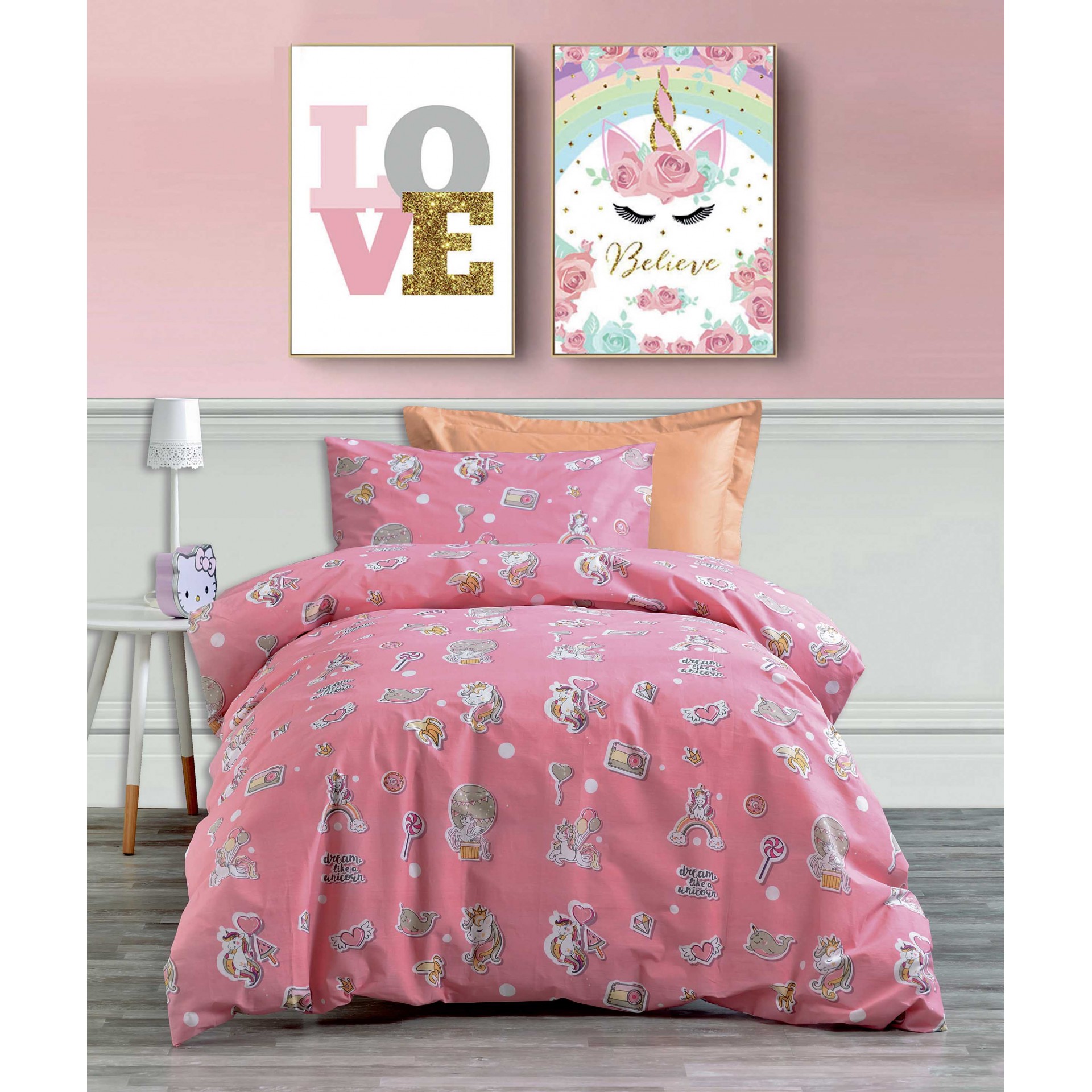 Σετ Παπλωματοθήκη Βαμβακερή Μονή 160x240εκ. Lucky Makis Tselios (Ύφασμα: Βαμβάκι...