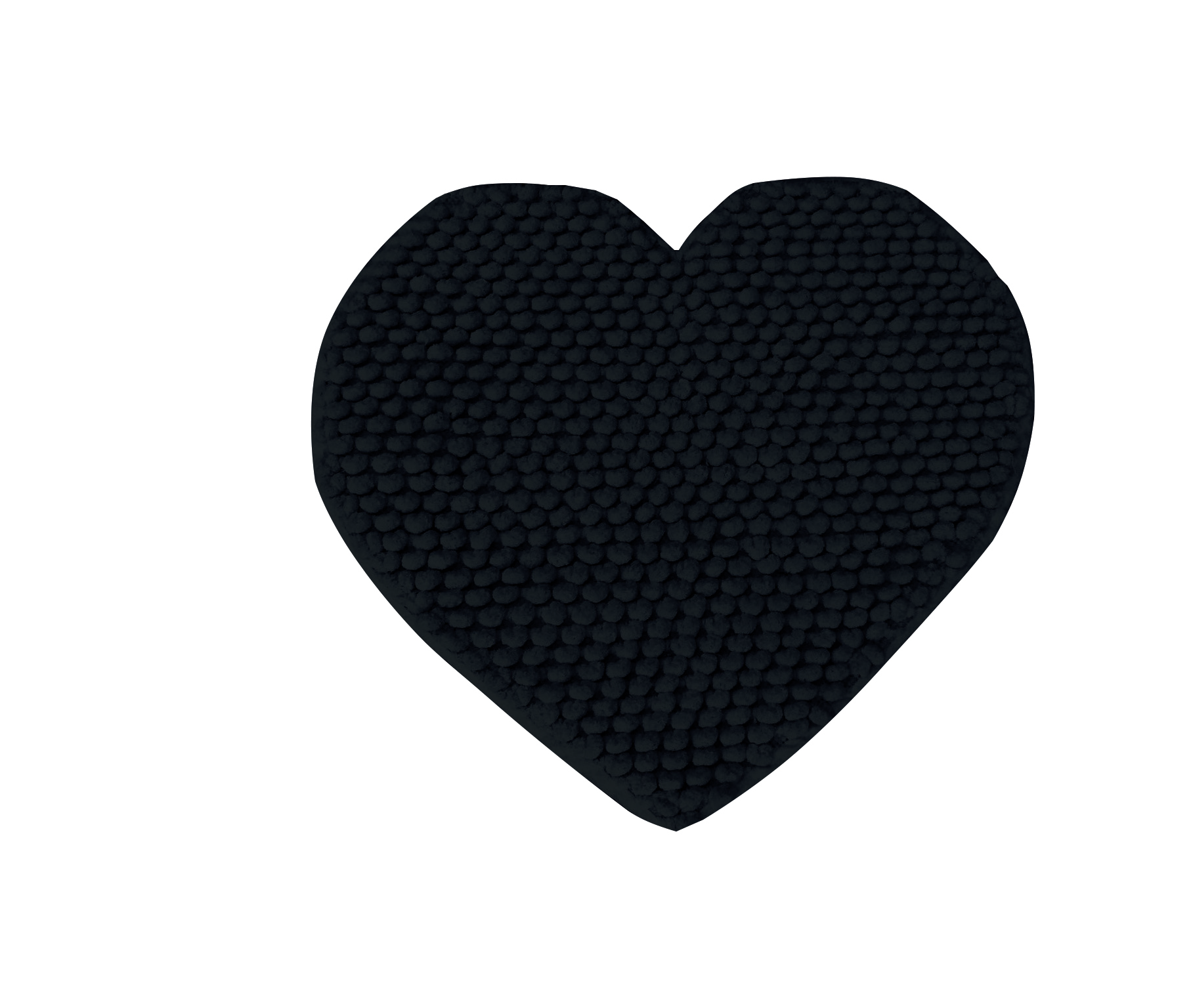Ταπέτο Μπάνιου Polycotton 65x65εκ. Cuore Black Makis Tselios (Χρώμα: Μαύρο, Ύφασμα: 70% Πολυεστέρας-30% Βαμβάκι) - Makis Tselios - 330520123456
