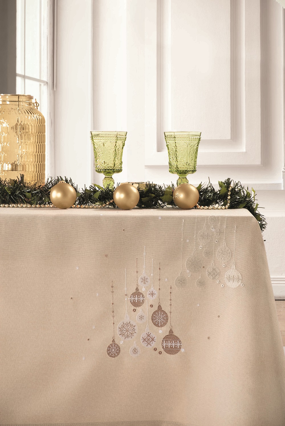 Χριστουγεννιάτικο Τραπεζομάντηλο Polyester 140x180εκ. Spirit Makis Tselios (Ύφασμα: Polyester) - Makis Tselios - 501710123456 173608