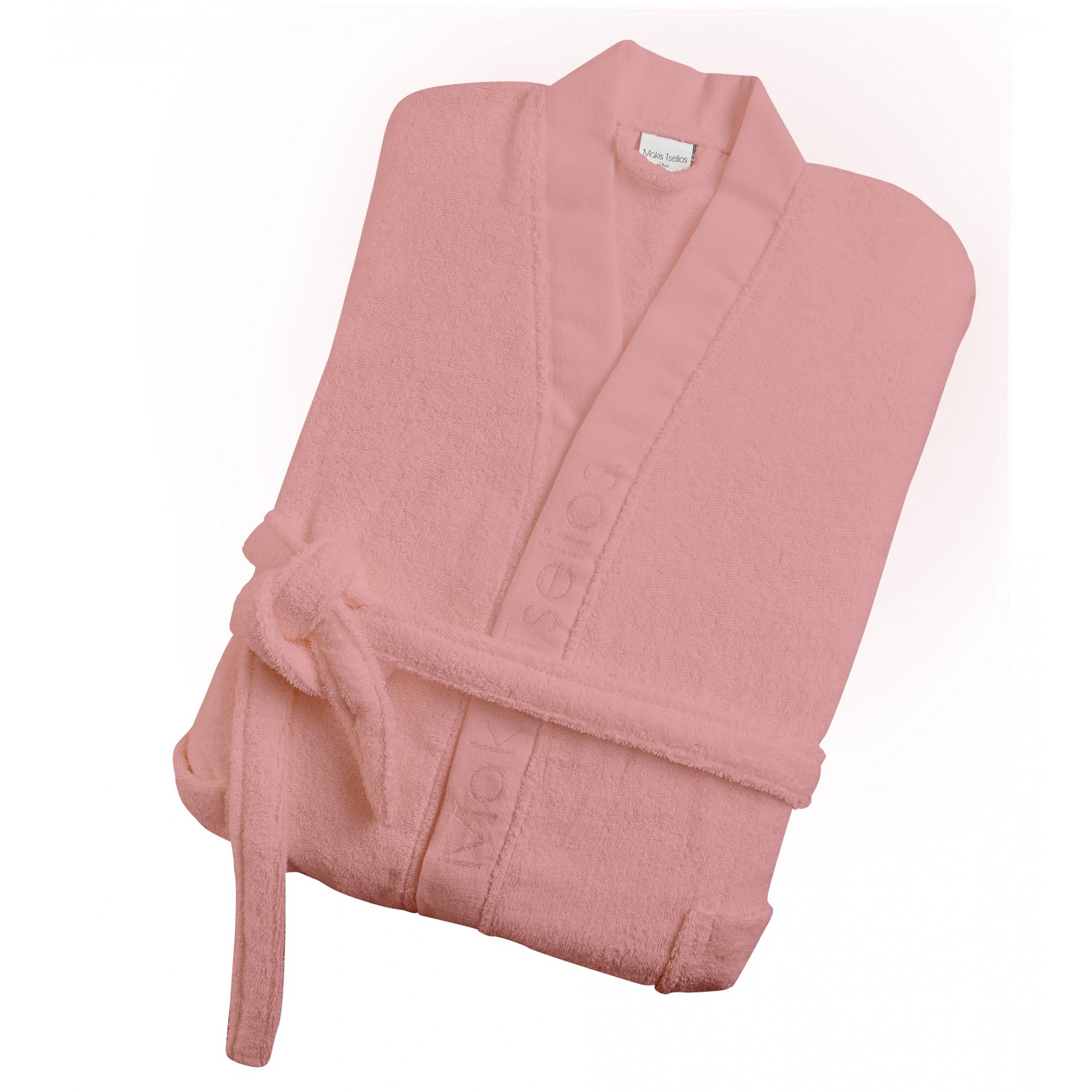 Μπουρνούζι Ενηλίκων Με Γιακά Βαμβακερό Extra Large Hola 5 Dark Pink Makis Tselios (Ύφασμα: Βαμβάκι 100%, Χρώμα: Ροζ, Μέγεθος: Extra Large) - Makis Tselios - 285800123456