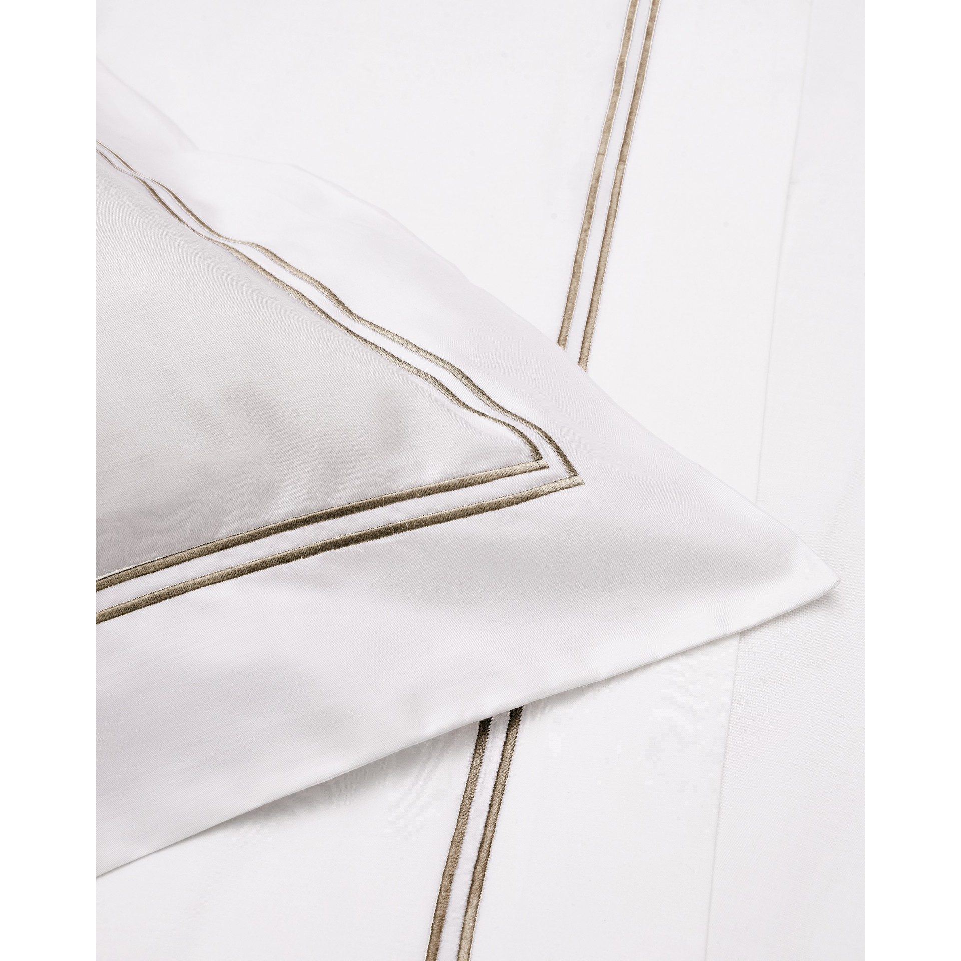 Σετ Σεντόνια Βαμβακοσατέν King 280x290εκ. Bar8 (08C) White-Beige Makis Tselios (Ύφασμα: Βαμβακοσατέν, Τύπος κατωσέντονου: Χωρίς Λάστιχο, Χρώμα: Λευκό, Μέγεθος: King Size) - Makis Tselios - 900410123456