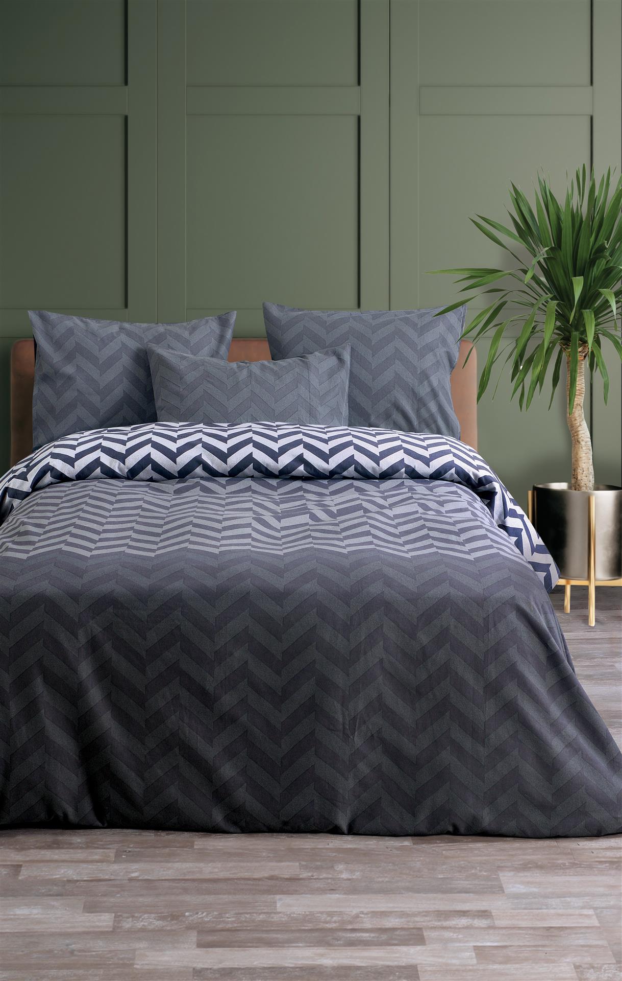 Σετ Σεντόνια Φανελένια Υπέρδιπλα 240x270εκ. Zic Zac 2 Grey Makis Tselios (Τύπος κατωσέντονου: Χωρίς Λάστιχο, Ύφασμα: Φανέλα, Χρώμα: Γκρι, Μέγεθος: Υπέρδιπλα) - Makis Tselios - 107550123456