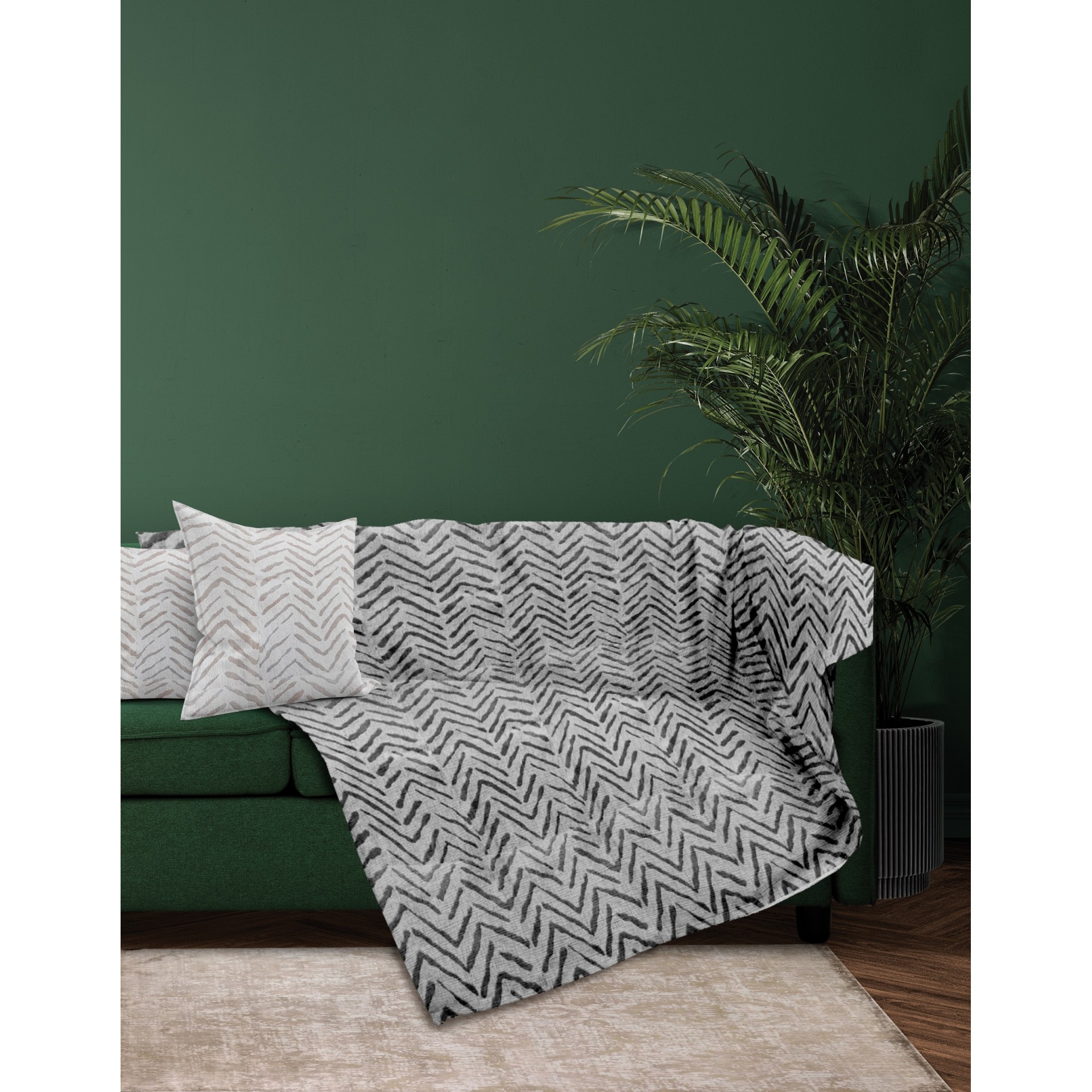 Σετ Ριχτάρια 3τμχ Σενίλ Monza Grey Makis Tselios (Ύφασμα: Chenille, Χρώμα: Γκρι) - Makis Tselios - 206140123456