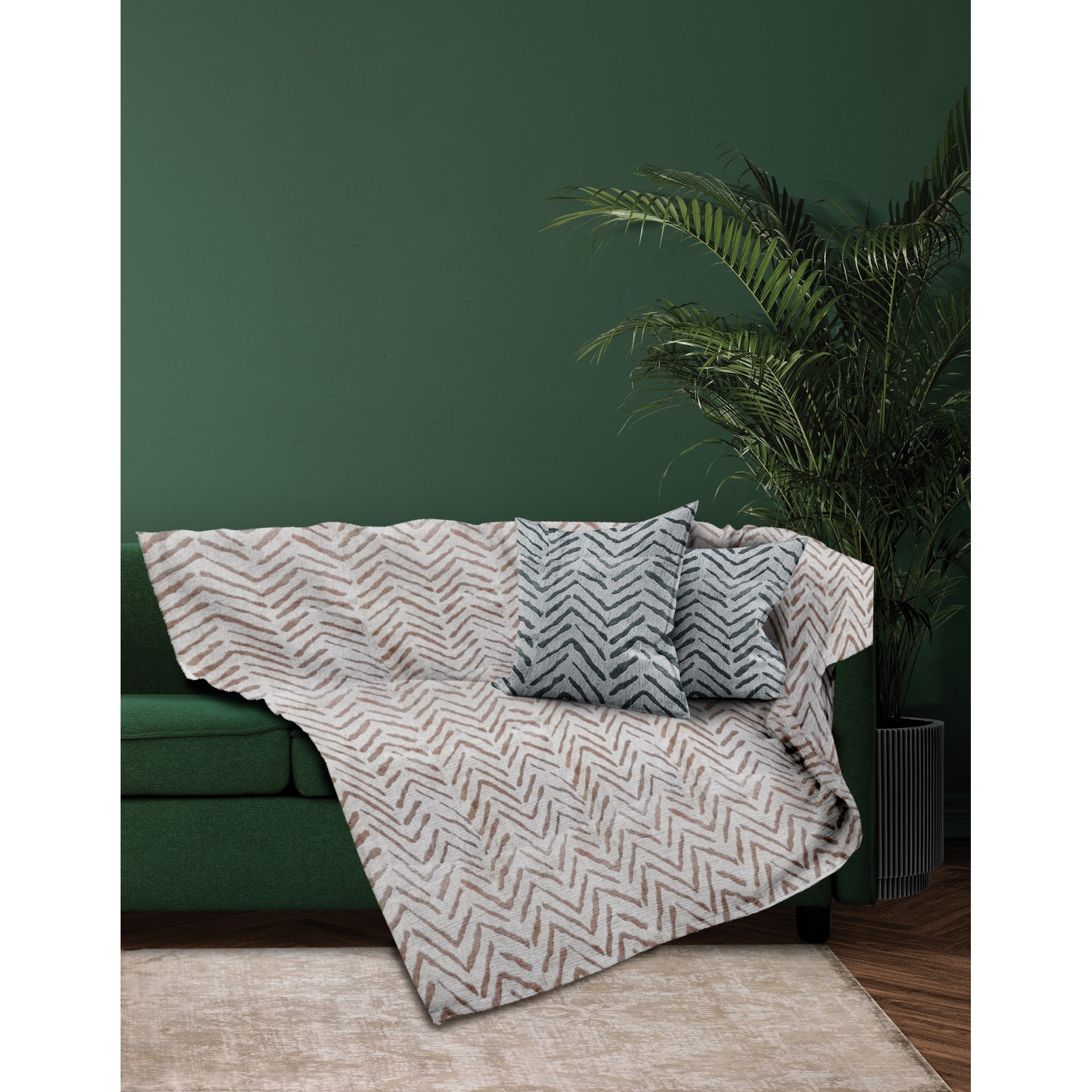 Ριχτάρι Σενίλ Τριθέσιος 180x300εκ. Monza Beige Makis Tselios (Ύφασμα: Chenille, Χρώμα: Μπεζ) - Makis Tselios - 206060123456
