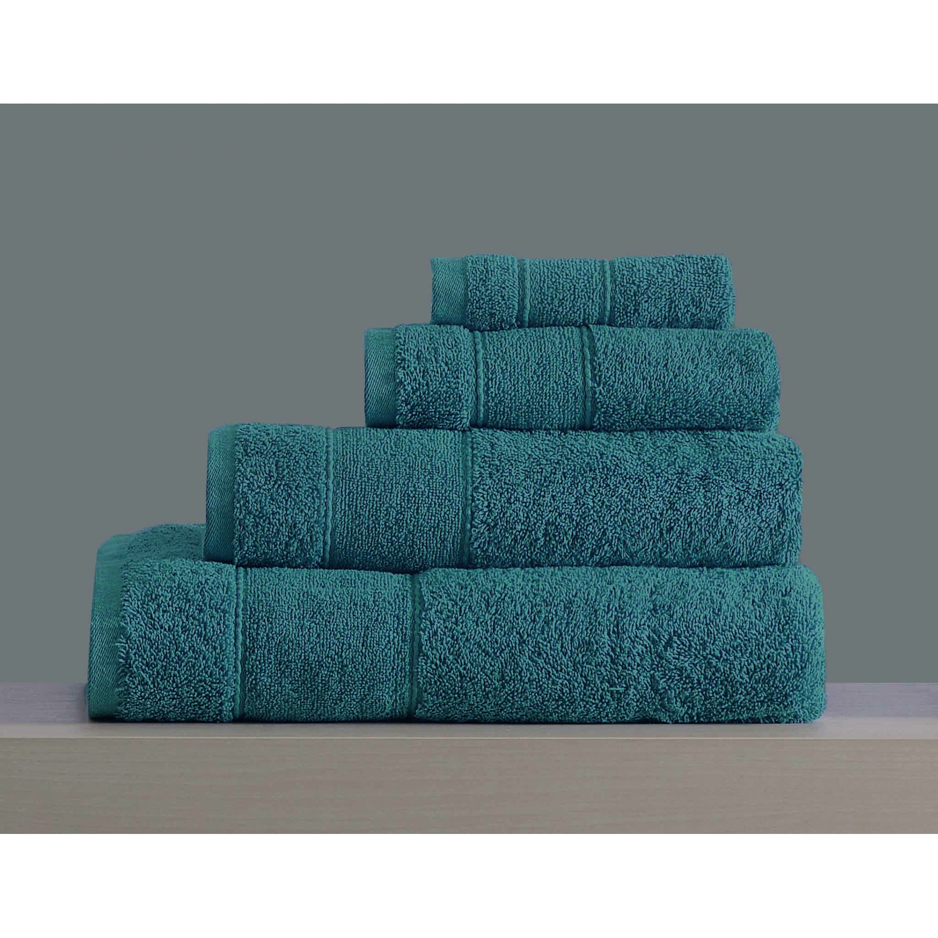 Σετ Πετσέτες 4τμχ Βαμβακερές Lille No4 Petrol Makis Tse