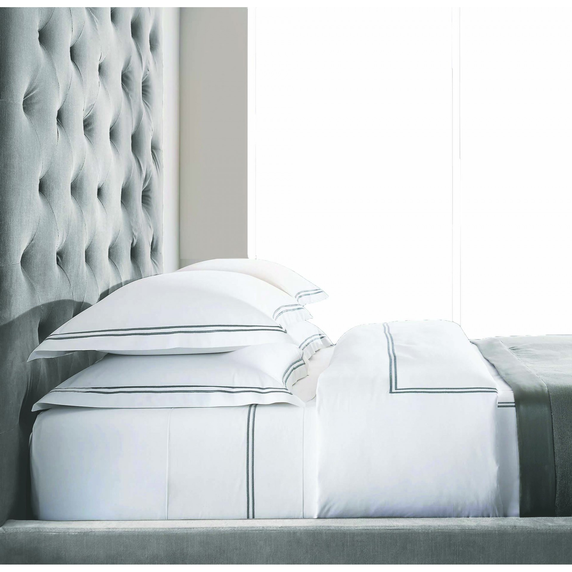 Σεντόνια, Μαξιλαροθήκες 24home - ΣΗΜΑΝΤΙΚΟ: Σε περίπτωση διαφοράς τιμής από το κατάστημα ισχύει παντα και μόνο η τιμή του καταστήματος Σετ Σεντόνια Βαμβακοσατέν King 260x270εκ. Bar 10 White-