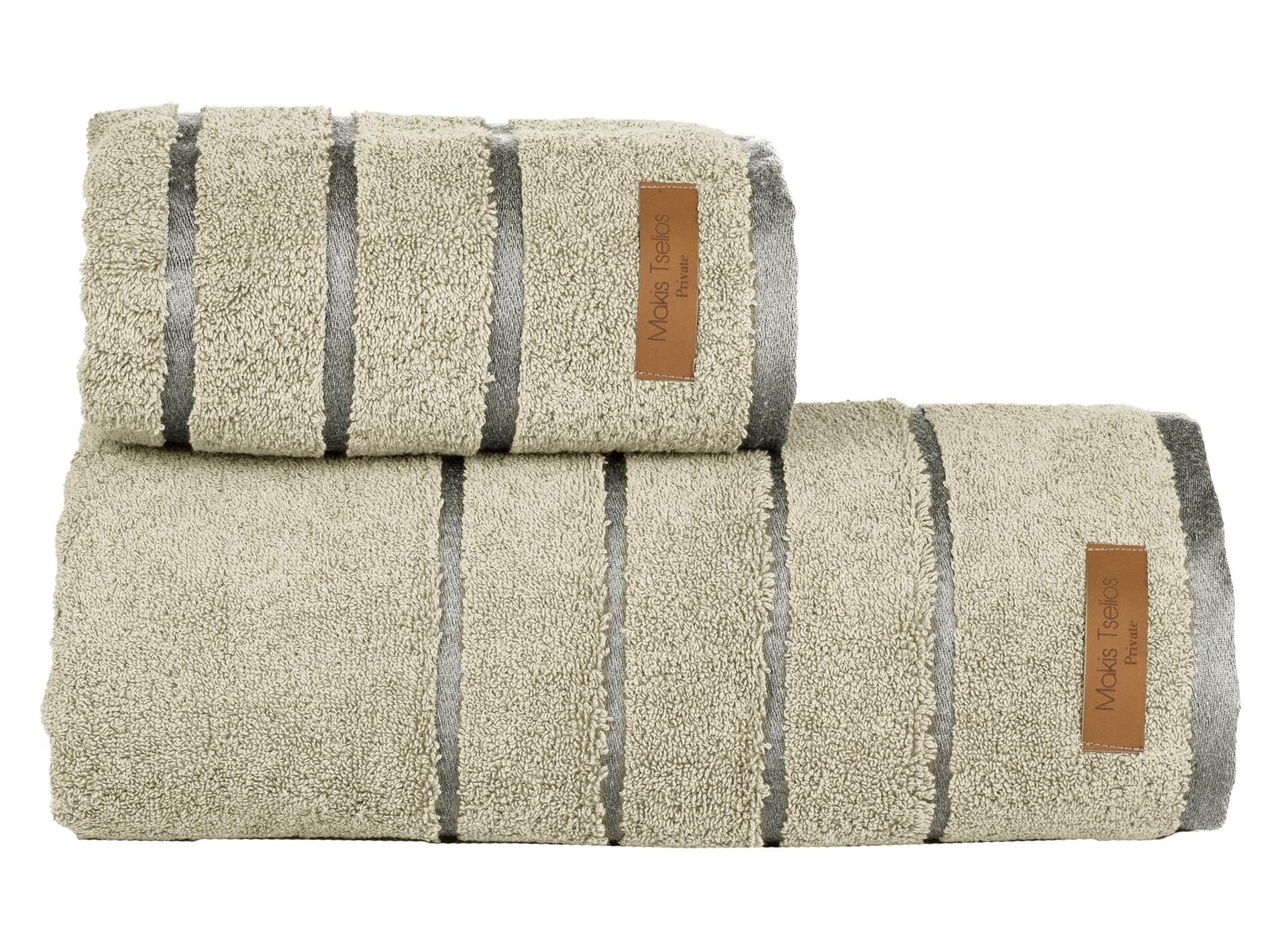 Σετ Πετσέτες 2τμχ Βαμβακερές Prive Papyrus Makis Tselios (Ύφασμα: Βαμβάκι 100%, Μέγεθος: Σετ) - Makis Tselios - 283240123456