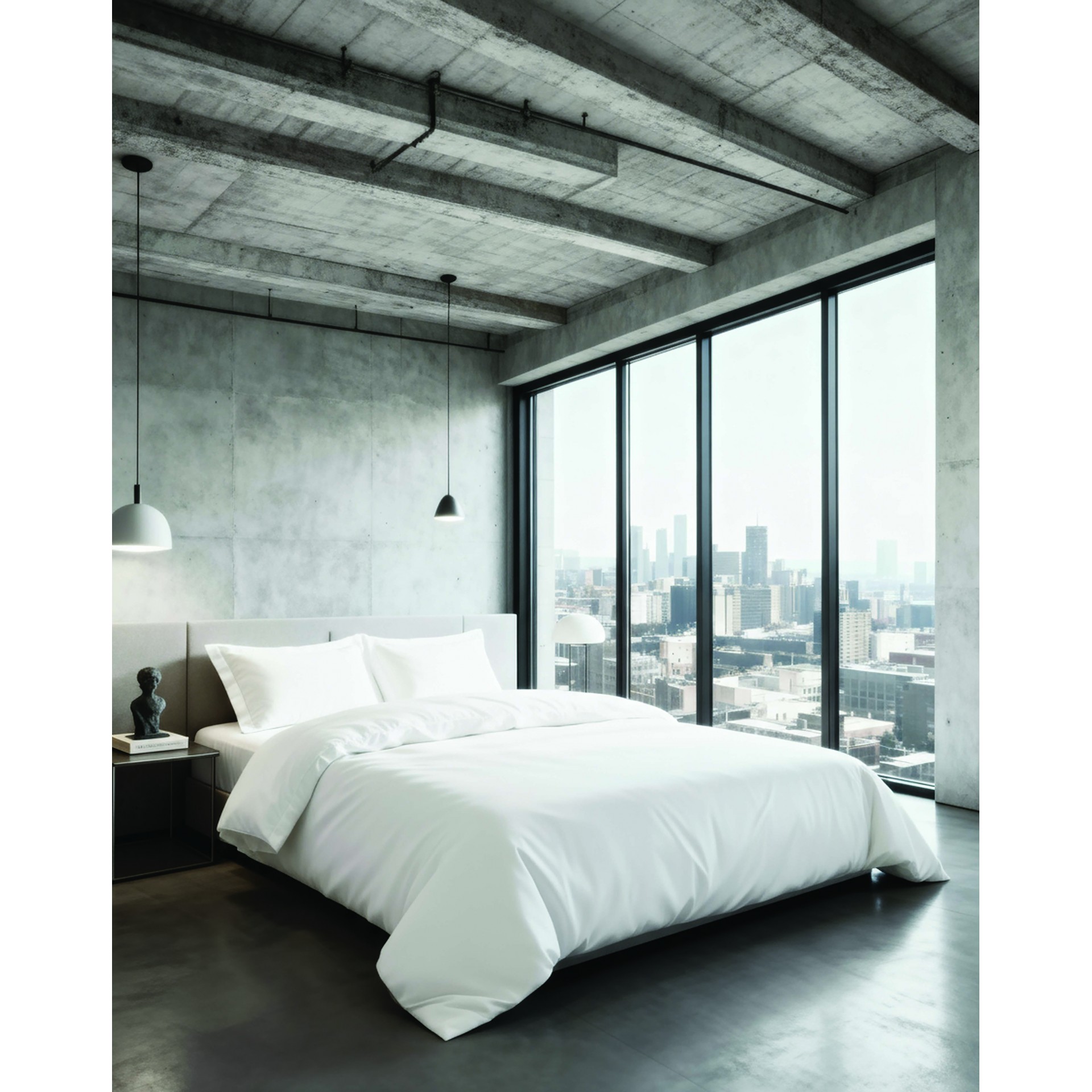 Σεντόνι Μεμονωμένο Βαμβακοσατέν King 270x290εκ. City 1 Pearl Makis Tselios (Ύφασμα: Βαμβακοσατέν, Τύπος κατωσέντονου: Χωρίς Λάστιχο, Μέγεθος: King Size, Χρώμα: Pearl) - Makis Tselios - 901490123456