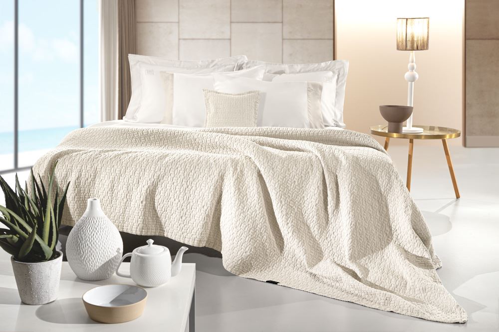 Κουβέρτες, Παπλώματα 24home - ΣΗΜΑΝΤΙΚΟ: Σε περίπτωση διαφοράς τιμής από το κατάστημα ισχύει παντα και μόνο η τιμή του καταστήματος Κουβέρτα Βαμβακερή Stonewashed King Nikki Cream 240x260