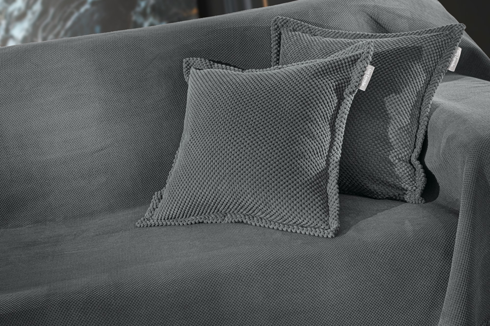 Διακοσμητική Μαξιλάροθήκη Microfiber Rubicon Anthracite 45x45εκ. Guy Laroche (Ύφασμα: Microfiber, Χρώμα: Ανθρακί) - Guy Laroche - 5206480460043