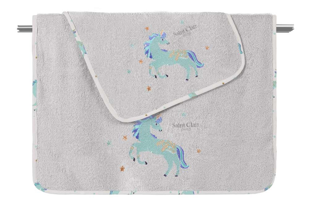 Πετσέτες 24home - ΣΗΜΑΝΤΙΚΟ: Σε περίπτωση διαφοράς τιμής από το κατάστημα ισχύει παντα και μόνο η τιμή του καταστήματος Σετ 2τμχ Βρεφικές Πετσέτες Βαμβακερές Pinto Aqua Saint