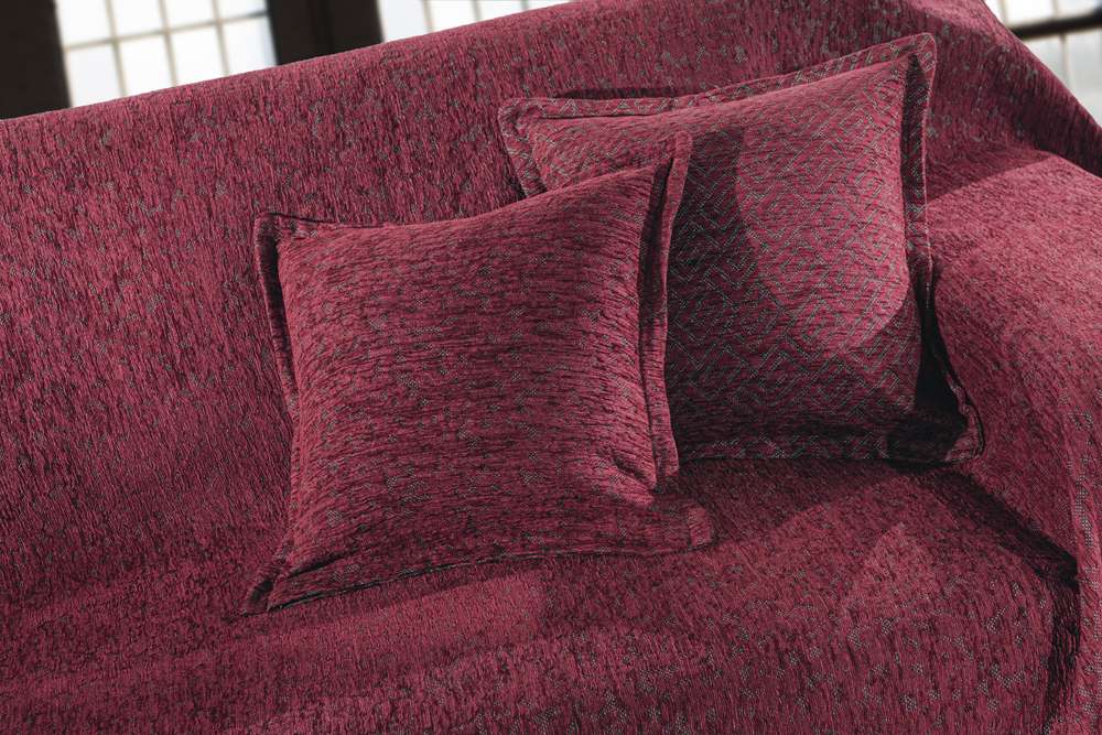 Διακοσμητική Μαξιλαροθήκη Polycotton Chenille Matis Burgundy 50x50εκ. Guy Laroche (Ύφασμα: 37% Βαμβάκι-21% Polyester-42% Acrylic) - Guy Laroche - 5206480644665