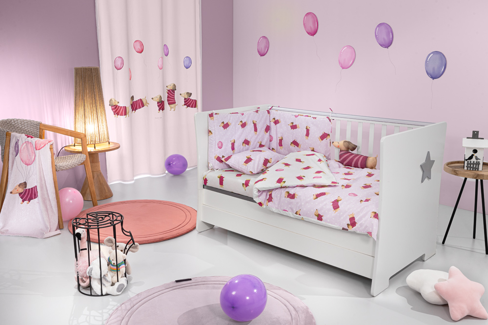 Saint Clair Σετ 3τμχ Βρεφική Προίκα Βαμβακερή Pet Fuchsia Saint Clair (Ύφασμα: Βαμβάκι 100%, Χρώμα: Φούξια) - Saint Clair - 5206480639449