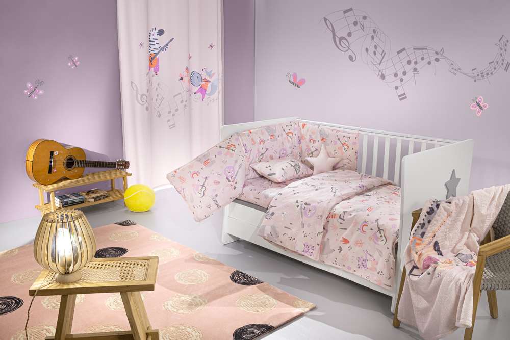 Saint Clair Σετ 3τμχ Βρεφική Προίκα Βαμβακερή Jazz Lilac Saint Clair (Ύφασμα: Βαμβάκι 100%, Χρώμα: Λιλά) - Saint Clair - 5206480639395