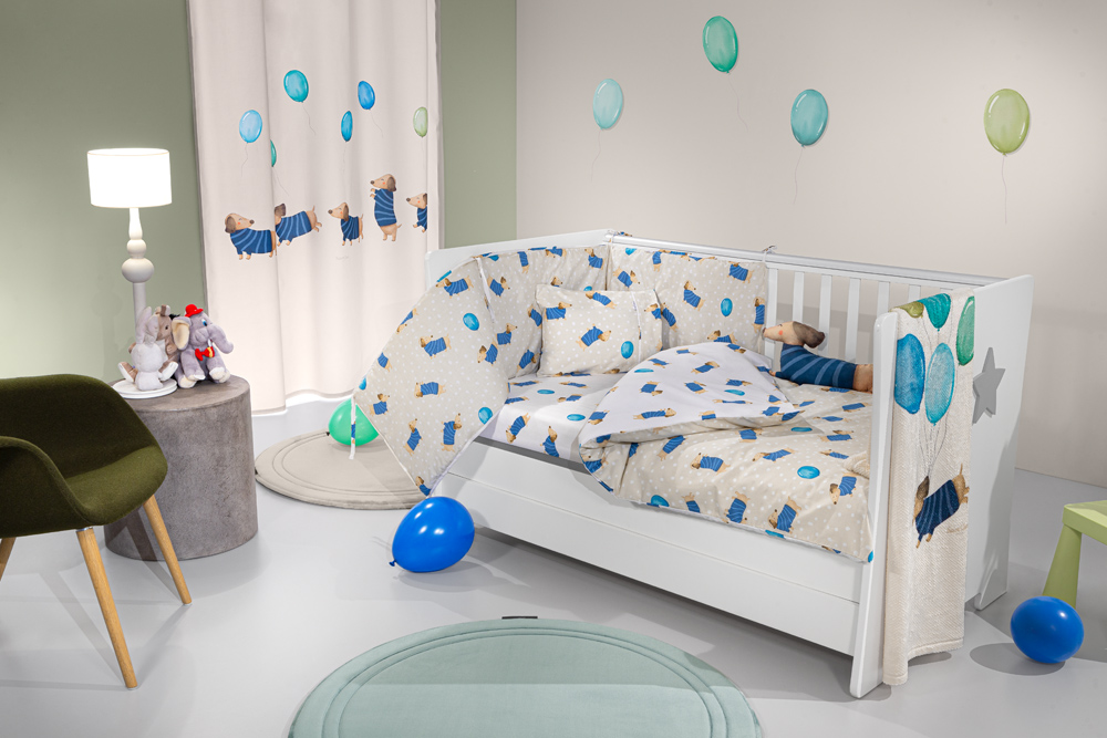 Saint Clair Σετ 3τμχ Βρεφική Προίκα Βαμβακερή Pet Blue Saint Clair (Ύφασμα: Βαμβάκι 100%, Χρώμα: Μπλε) - Saint Clair - 5206480639432