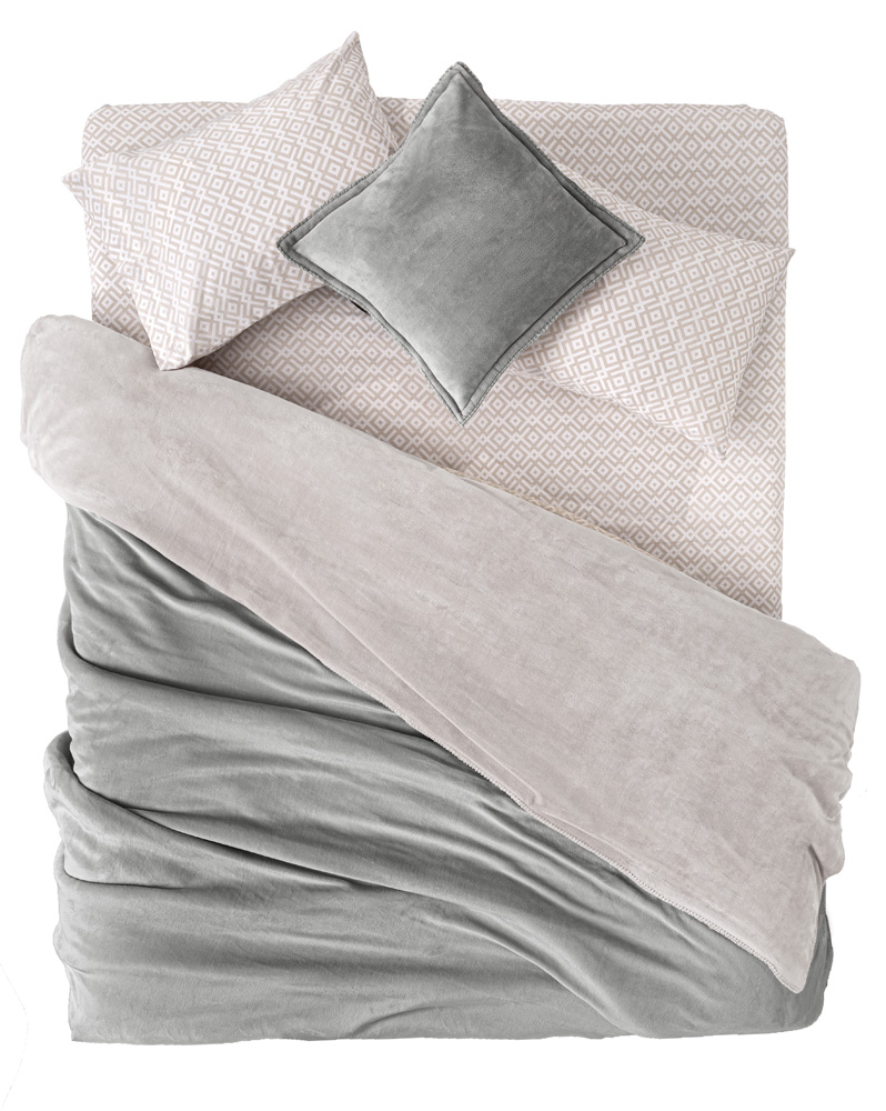 Κουβέρτα Με Μαξιλαροθήκη Flannel King Velvet Vison 250x