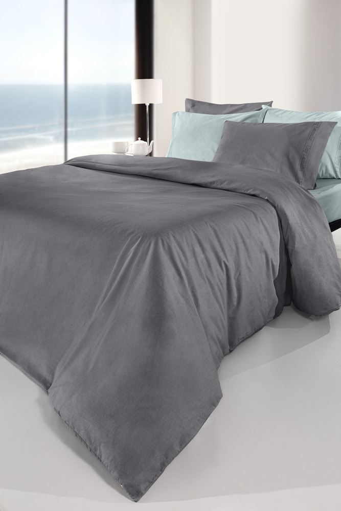 Παπλωματοθήκη Βαμβακερή King 255x245εκ. Color Plus Anthracite Guy Laroche (Ύφασμα: Βαμβάκι 100%, Χρώμα: Ανθρακί, Μέγεθος: King Size) - Guy Laroche - 5206480623387