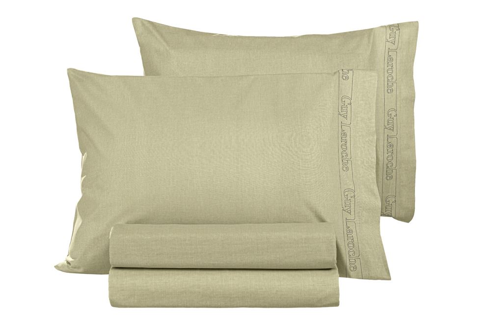 Ζεύγος Μαξιλαροθήκες Βαμβακερές 50x70εκ. Color Plus Olive Guy Laroche (Ύφασμα: Βαμβάκι 100%, Χρώμα: Λαδί) - Guy Laroche - 5206480622359