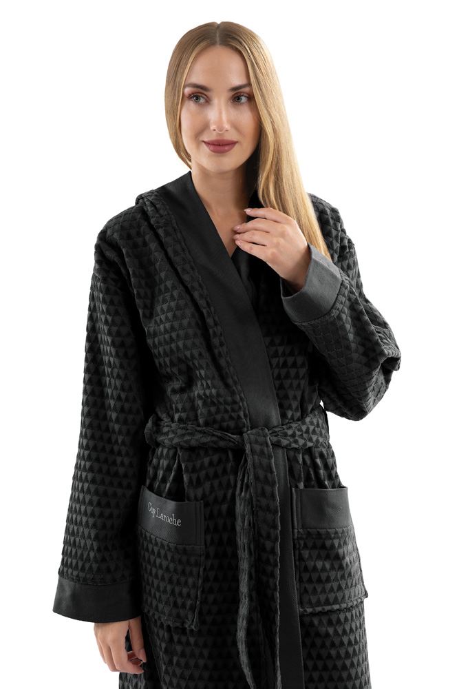 Μπουρνούζι Βαμβακερό Tokyo Black XLarge Guy Laroche (Ύφ