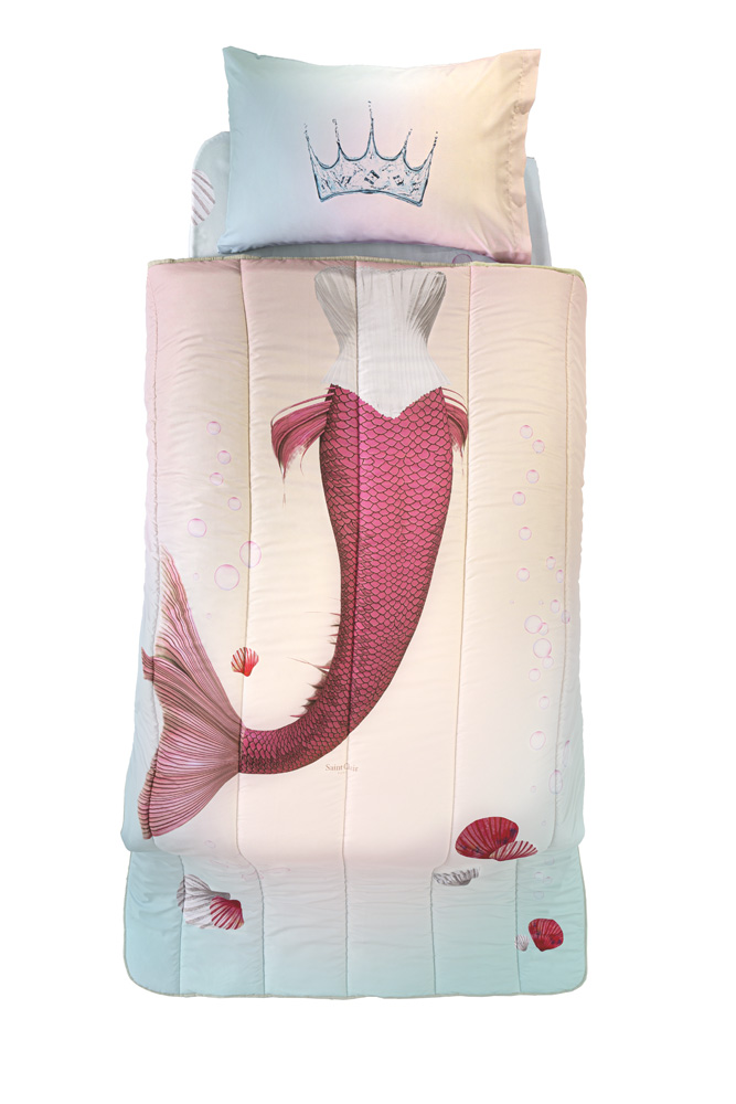 Saint Clair Σετ Πάπλωμα Microsuede Μονό 160x220εκ. Mermaid Saint Clair (Ύφασμα: Microsuede) - Saint Clair - 5206480588204