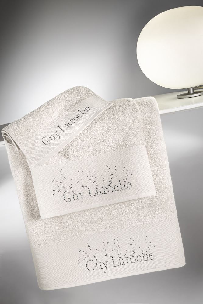 Guy Laroche - ΣΗΜΑΝΤΙΚΟ: Σε περίπτωση διαφοράς τιμής από το κατάστημα ισχύει παντα και μόνο η τιμή του καταστήματος Σετ 3τμχ Πετσέτες Βαμβακερές Pandora Ivory Guy Laroche