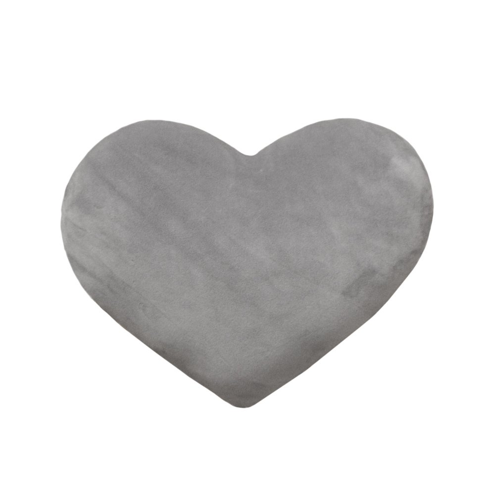 Saint Clair Διακοσμητικό Μαξιλαράκι 30x30εκ. Polyester Heart Silver Saint Clair (Ύφασμα: Polyester, Χρώμα: Ασημί ) - Saint Clair - 5206480546273