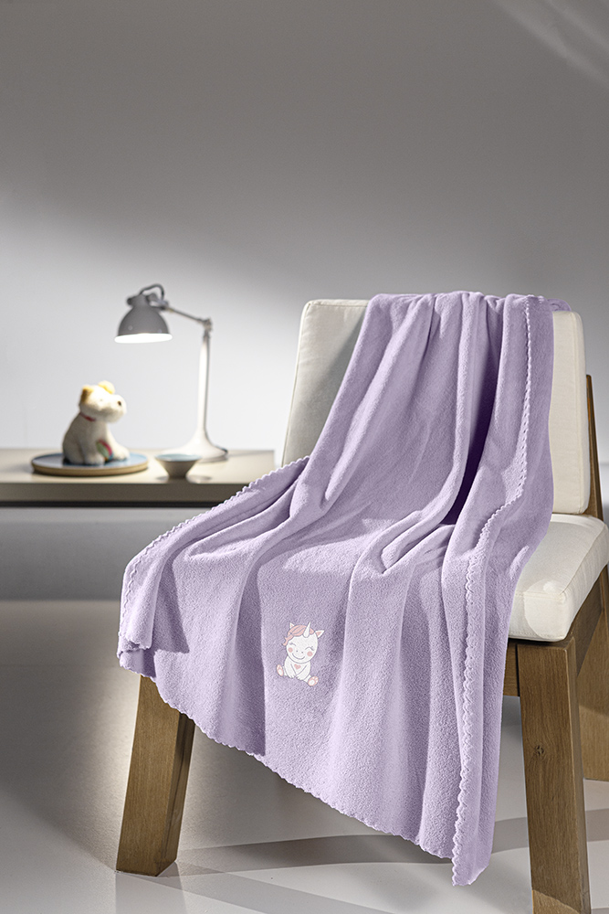 Guy Laroche Κουβέρτα Microfiber Κούνιας Mythical Iris 100x140εκ. Guy Laroche (Ύφασμα: Microfiber, Χρώμα: Μωβ, Μέγεθος: Κούνιας) - Guy Laroche - 5206480513602