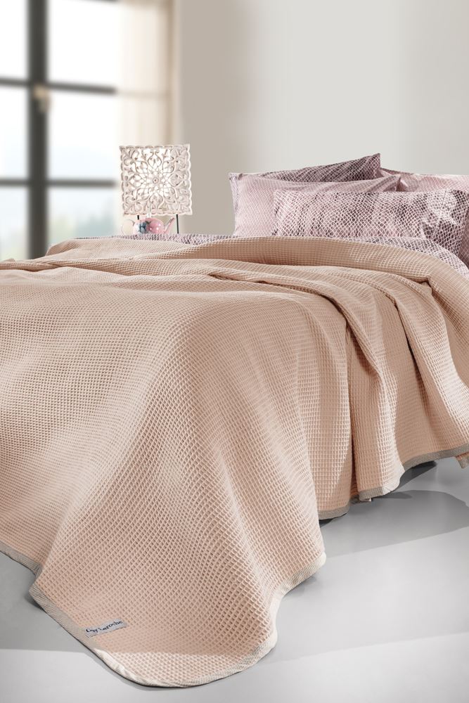 Guy Laroche Κουβέρτα Πικέ Βαμβακερή Μονή Just Pudra 165x250εκ. Guy Laroche (Ύφασμα: Βαμβάκι 100%, Μέγεθος: Μονά) - Guy Laroche - 5206480514272