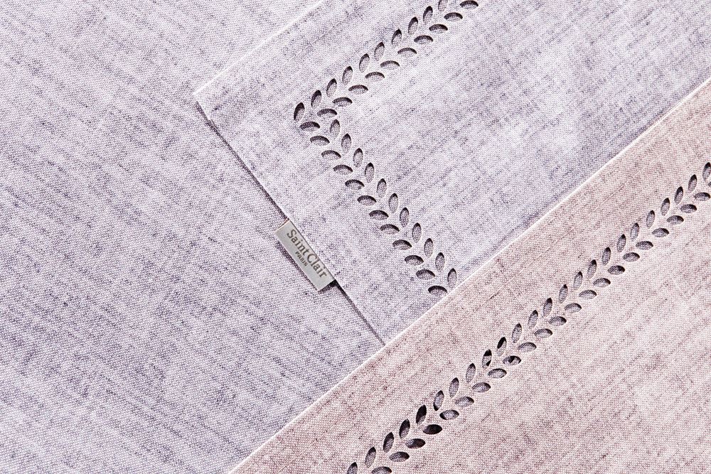 Saint Clair Σουπλά 2 Όψεων Polyester 3007 Lilac Laser Cut 45x33εκ. Saint Clair (Σετ 4 Τεμάχια) (Ύφασμα: Polyester, Χρώμα: Λιλά) - Saint Clair - 5206480425431