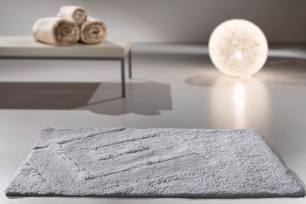 Ταπέτο Μπάνιου Βαμβακερό Trivia Silver 40x60εκ. Guy Laroche (Ύφασμα: Βαμβάκι 100%, Χρώμα: Ασημί ) - Guy Laroche - 5206480373312