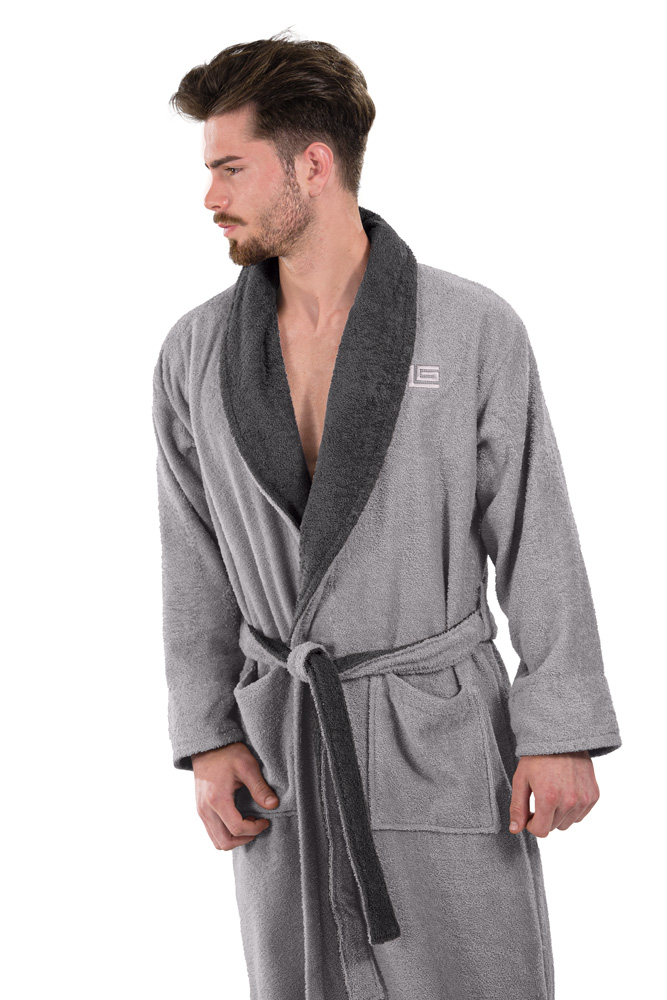 Μπουρνούζια 24home - ΣΗΜΑΝΤΙΚΟ: Σε περίπτωση διαφοράς τιμής από το κατάστημα ισχύει παντα και μόνο η τιμή του καταστήματος Μπουρνούζι Βαμβακερό Duo Black Medium Guy Laroche (Ύφασ