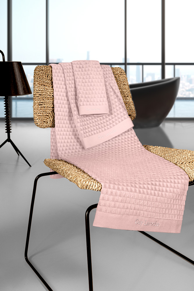 Σετ 3τμχ Πετσέτες Βαμβακερές Tokyo Dusty Pink Guy Laroche (Ύφασμα: Βαμβάκι 100%, Χρώμα: Ροζ, Μέγεθος: Σετ) - Guy Laroche - 5206480657887