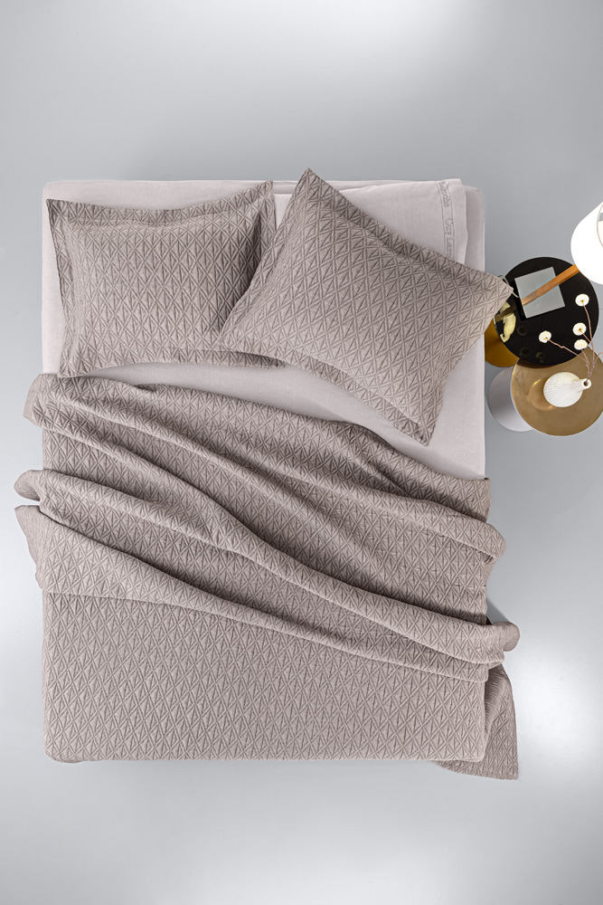 Κουβέρτα Polycotton King 245x260εκ. Oasis Wenge Guy Lar