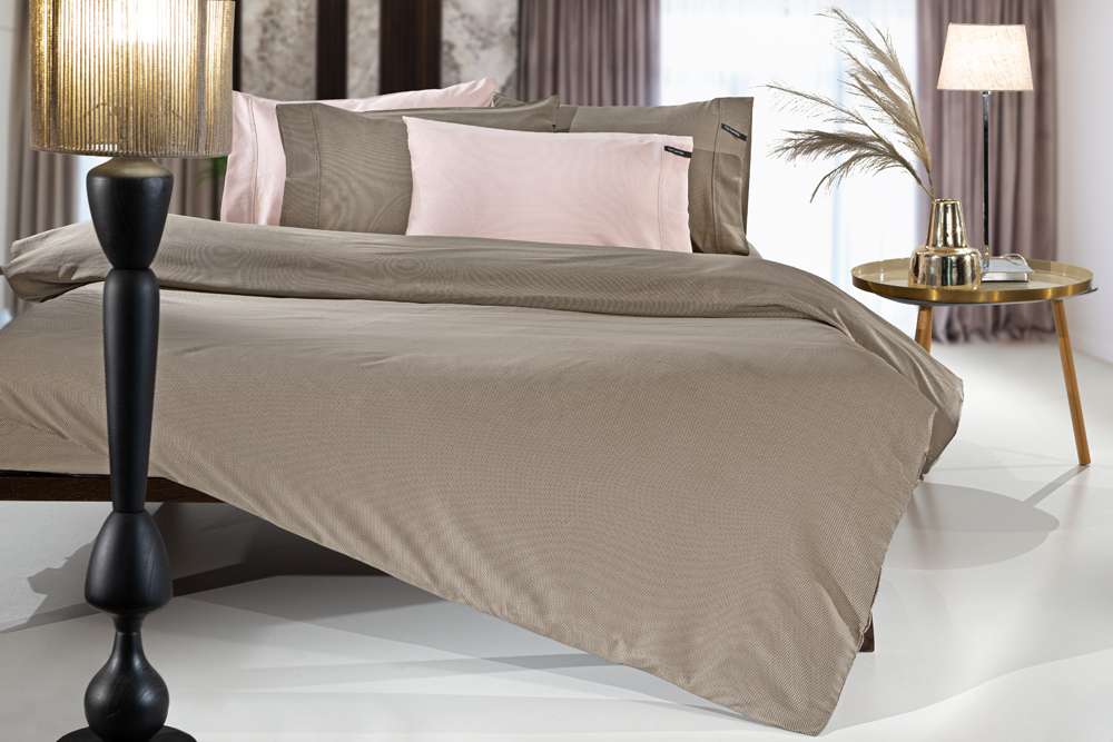 Σεντόνι Μεμονωμένο Βαμβακοσατέν Υπέρδιπλο Με Λάστιχο 16