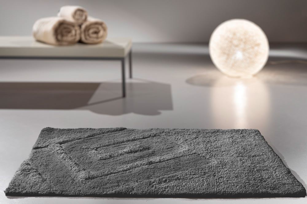 Ταπέτο Μπάνιου Βαμβακερό Trivia Titanium 70x120εκ. Guy Laroche (Ύφασμα: Βαμβάκι 100%, Χρώμα: Γκρι) - Guy Laroche - 5206480498503