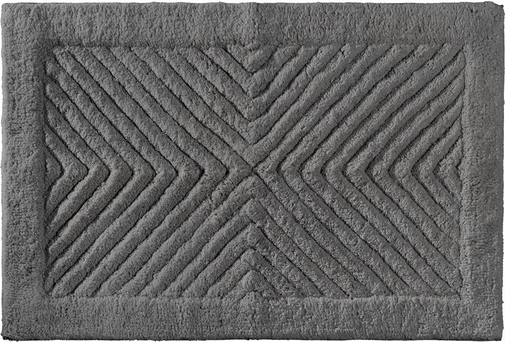 Ταπέτο Μπάνιου Βαμβακερό Mozaik Titanium 40x60εκ. Guy Laroche (Ύφασμα: Βαμβάκι 100%, Χρώμα: Γκρι) - Guy Laroche - 5206480516191