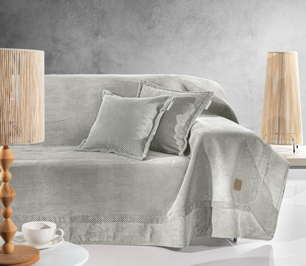 Ριχτάρι Τριθέσιος Suede Microfiber Rubicon Elephant 170