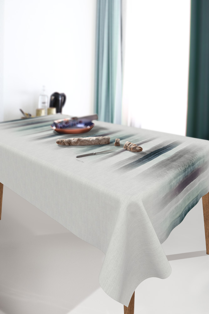 Saint Clair - ΣΗΜΑΝΤΙΚΟ: Σε περίπτωση διαφοράς τιμής από το κατάστημα ισχύει παντα και μόνο η τιμή του καταστήματος Τραπεζομάντηλο Αλέκιαστο Polyester 1048 Petrol 145x260ε